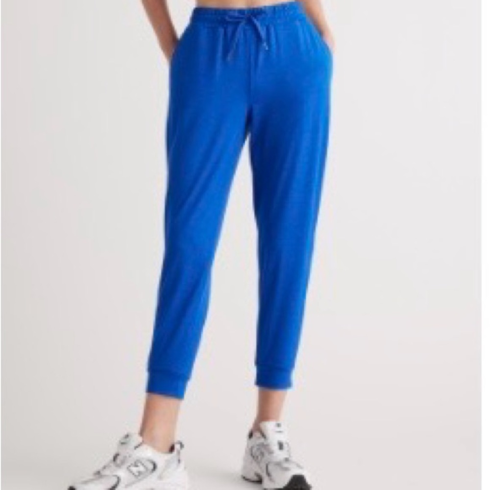 Quince Flowknit Heather Cobalt Jogger Pants